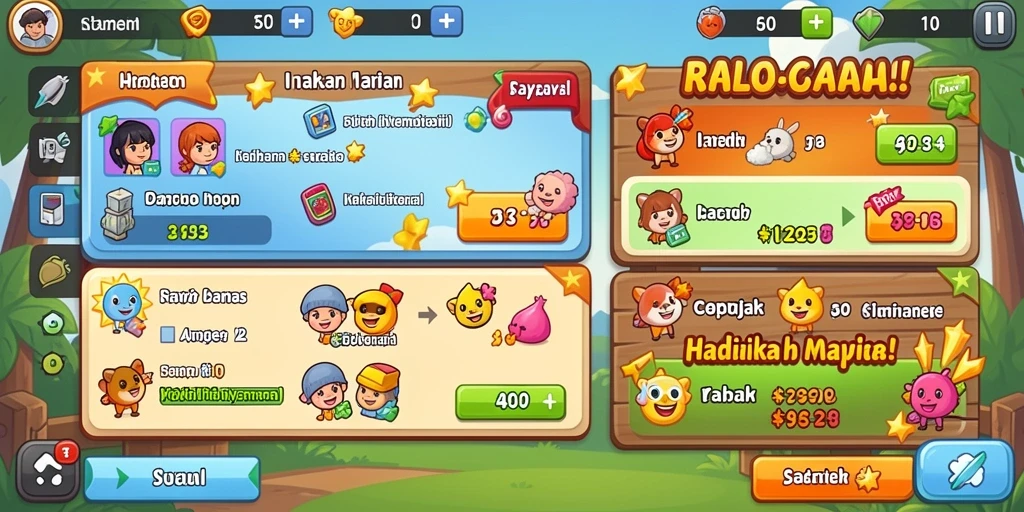 Screenshot ini menampilkan mode multiplayer dengan teman-teman.